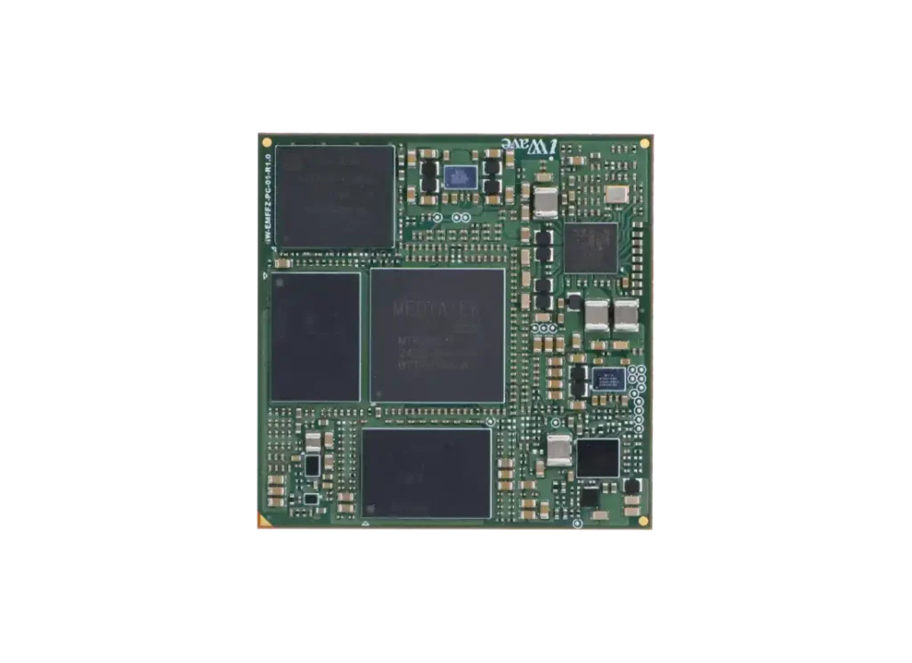 Top view of MediaTek Genio 1200 system on module