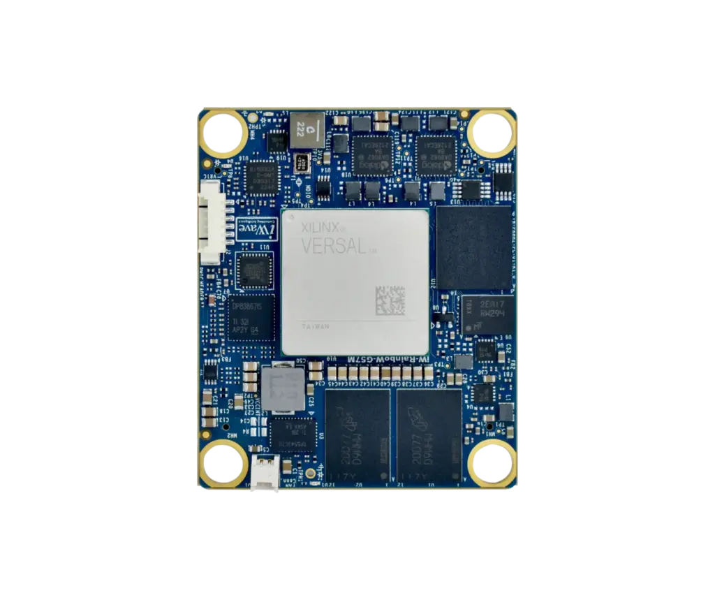 Top view of Versal™ AI Edge System on Module for edge AI applications