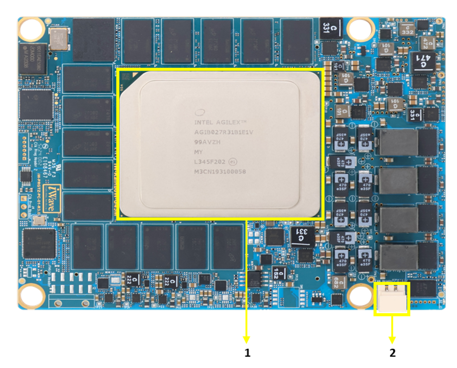 Agilex 7 R31B SoM_Top PIN View IMG