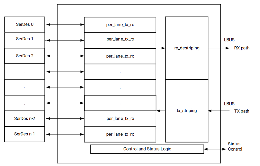Architecture Diagram for Interlaken 150G