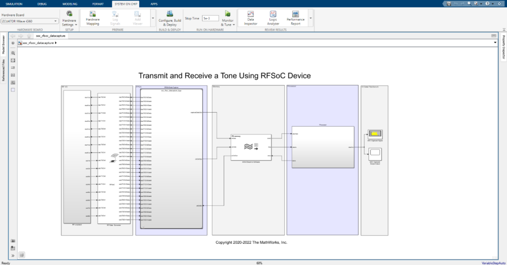 MATLAB Example Top Model window image