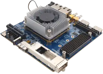 Zynq™ UltraScale+™ ZU5/ZU4/ZU3T/ZU3/ZU2/ZU1_Devkit with Fan sink_Isometeric view